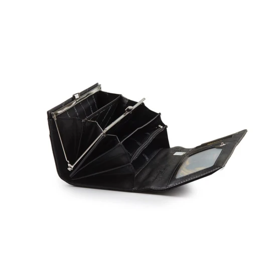 Moteriška juoda piniginė Nicol