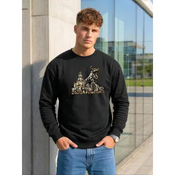 Men's Black Sweatshirt Kaunas
