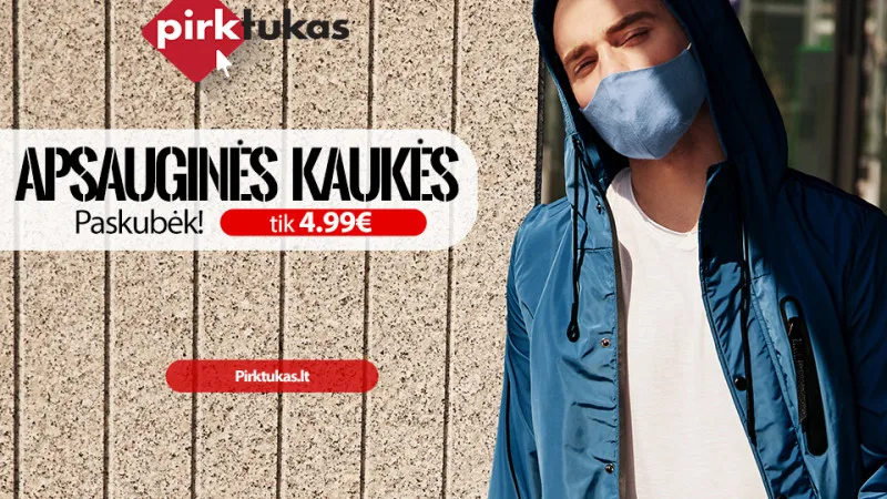Apsauginės veido kaukės nuo Covid-19