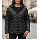 Juoda dygsniuota striukė Amel Moteriškos striukės