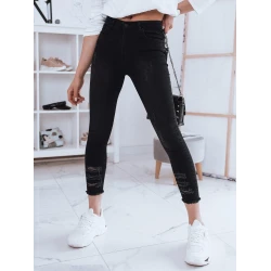 Juodi moteriški džinsai Karlin