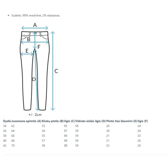 Juodi moteriški džinsai Karlin Kelnės