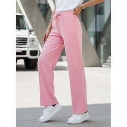 Moteriškos rožinės sportinės kelnės Dress