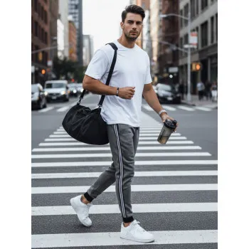 Men's dark grey casual trousers Harin