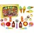 Sweets set: ice cream, cupcakes, sauces, spoons