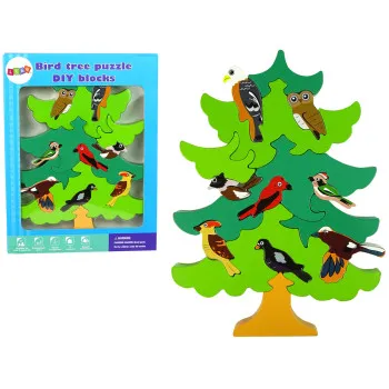 Drewniane ptaki Drewniane puzzle DIY