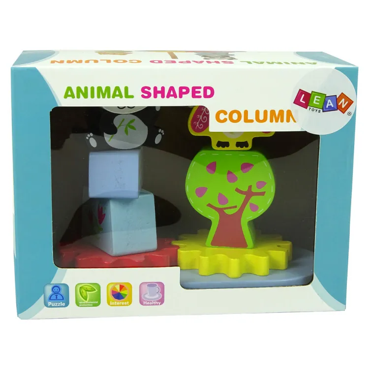 Wooden Animals Sorter Owl Panda Gearbox