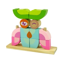 Medinė pelėdos formos dėlionė 