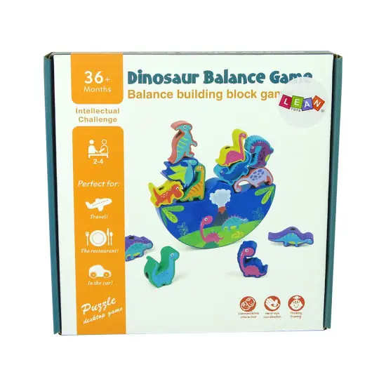 Medinis dinozaurų balanso žaidimas Mediniai žaislai