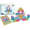 Wooden bricks Pastel colours 28 pcs.