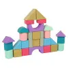 Wooden bricks Pastel colours 28 pcs.
