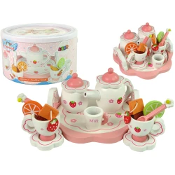 Medinis rožinis arbatos rinkinys