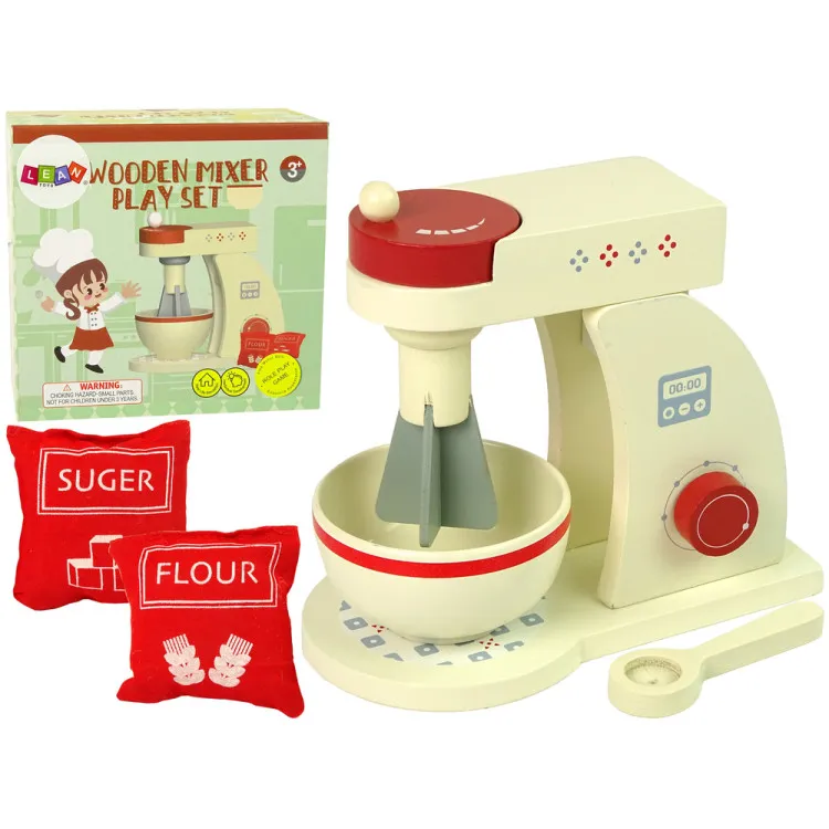 Medinis virtuvės maišytuvo rinkinys Mediniai žaislai