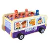 Puidust arcade mäng Dodgeball Police Bus Puidust mänguasjad
