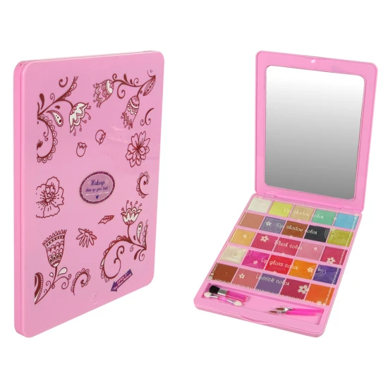 Šėšėlių ir lūpų blizgesio paletė su veidrodėliu Grožio rinkiniai