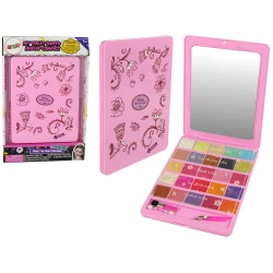 Šėšėlių ir lūpų blizgesio paletė su veidrodėliu