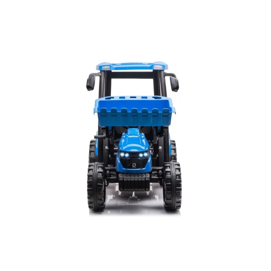 Akumuliatorinis mėlynas traktorius su priekaba Hercules Blue 24 V Elektrinės mašinėlės vaikams
