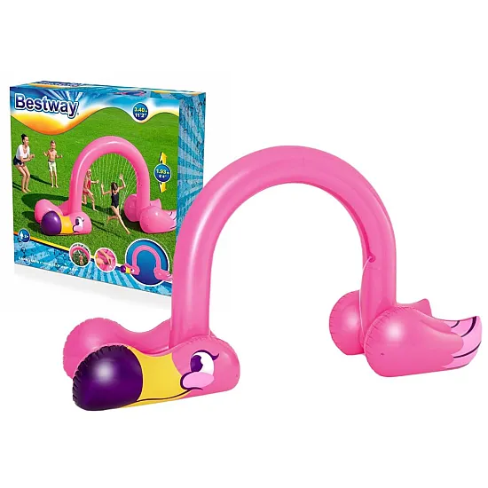 Didelis rožinis fontanas Flamingas Bestway 52382