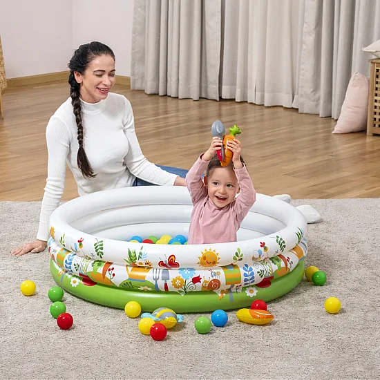 Pripučiamas baseinas su kamuoliukais 102 cm x 25 cm Bestway 52466