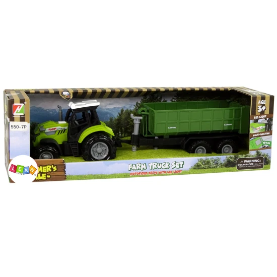 Traktoriaus su nuimama fermos priekaba Žaisliniai automobiliai