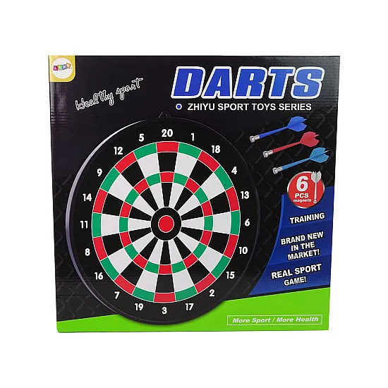 Dartų lenta su magnetiniais dartais (6 vnt.)
