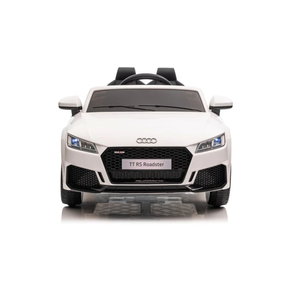 Audi TT RS baltas akumuliatorinis automobilis Elektrinės mašinėlės vaikams