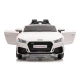 Audi TT RS baltas akumuliatorinis automobilis Elektrinės mašinėlės vaikams