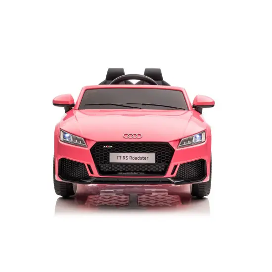 Audi TT RS rožinis akumuliatorinis automobilis Elektrinės mašinėlės vaikams