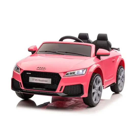 Audi TT RS rožinis akumuliatorinis automobilis Elektrinės mašinėlės vaikams