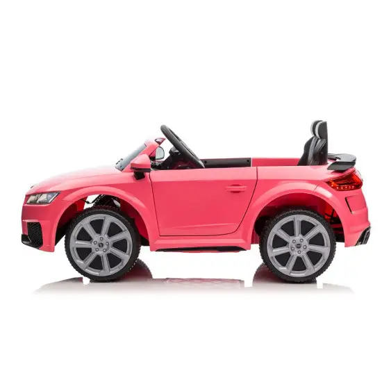 Audi TT RS rožinis akumuliatorinis automobilis Elektrinės mašinėlės vaikams
