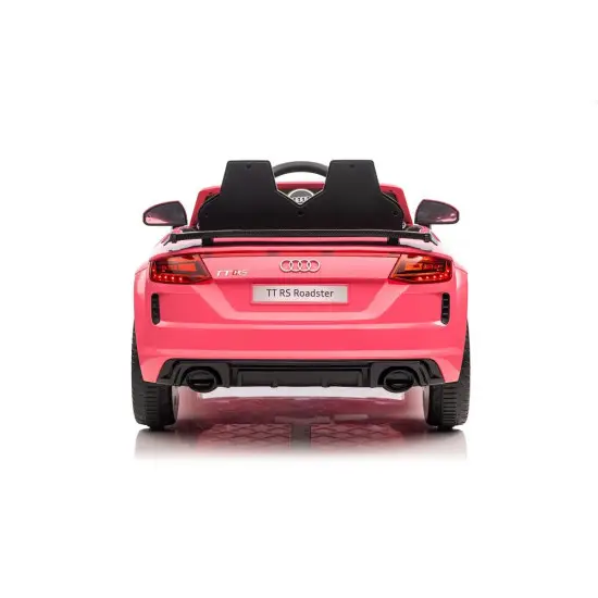 Audi TT RS rožinis akumuliatorinis automobilis Elektrinės mašinėlės vaikams