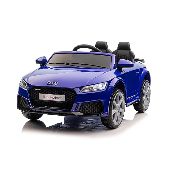 Audi TT RS tamsiai mėlynas akumuliatorinis automobilis Elektrinės mašinėlės vaikams