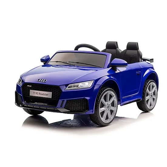 Audi TT RS tamsiai mėlynas akumuliatorinis automobilis Elektrinės mašinėlės vaikams
