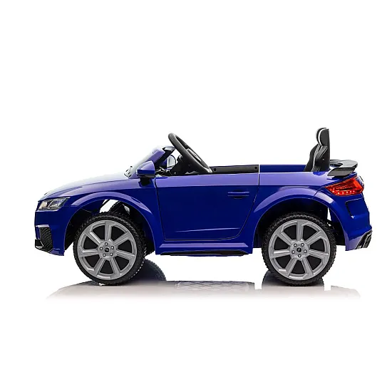 Audi TT RS tamsiai mėlynas akumuliatorinis automobilis Elektrinės mašinėlės vaikams