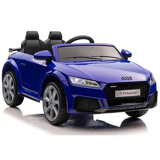 Audi TT RS tamsiai mėlynas akumuliatorinis automobilis Elektrinės mašinėlės vaikams