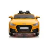 Audi TT RS geltonas akumuliatorinis automobilis Elektrinės mašinėlės vaikams