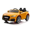 Audi TT RS geltonas akumuliatorinis automobilis Elektrinės mašinėlės vaikams