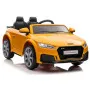 Электрическая машинка для детей Audi TT RS, желтая
