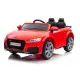 Audi TT RS raudonas akumuliatorinis automobilis Elektrinės mašinėlės vaikams