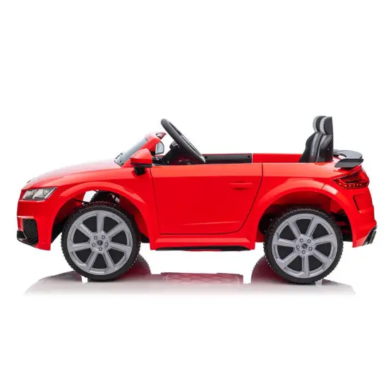 Audi TT RS raudonas akumuliatorinis automobilis Elektrinės mašinėlės vaikams