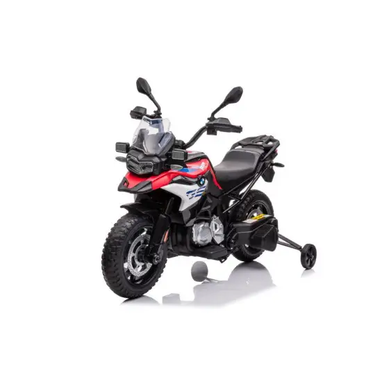 Raudonas akumuliatorinis motociklas BMW F850 Žaisliniai motociklai