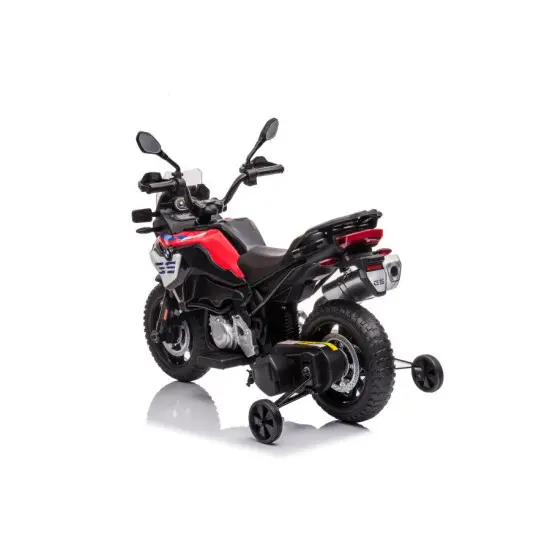 Raudonas akumuliatorinis motociklas BMW F850 Žaisliniai motociklai