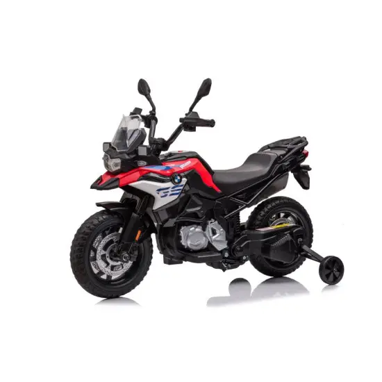 Raudonas akumuliatorinis motociklas BMW F850 Žaisliniai motociklai