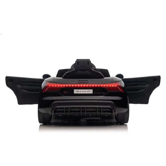 Juodas elektrinis Audi E-Tron GT automobilis QLS-6888 Elektrinės mašinėlės vaikams