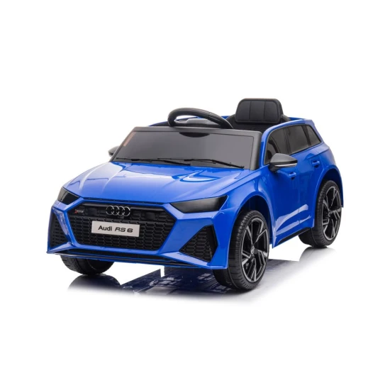 Mėlynas elektrinis automobilis Audi RS6 BRD-2118 Automobiliai