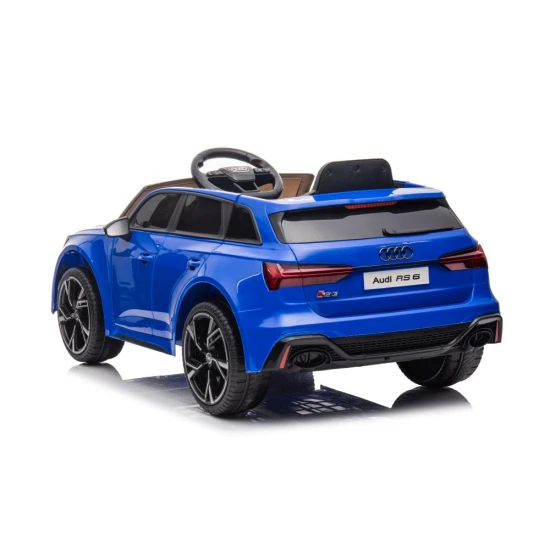 Mėlynas elektrinis automobilis Audi RS6 BRD-2118 Automobiliai