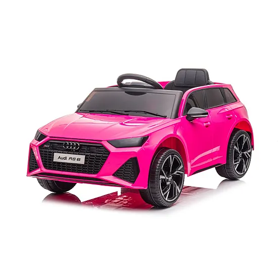 Rožinis elektrinis automobilis Audi RS6 BRD-2118 Automobiliai