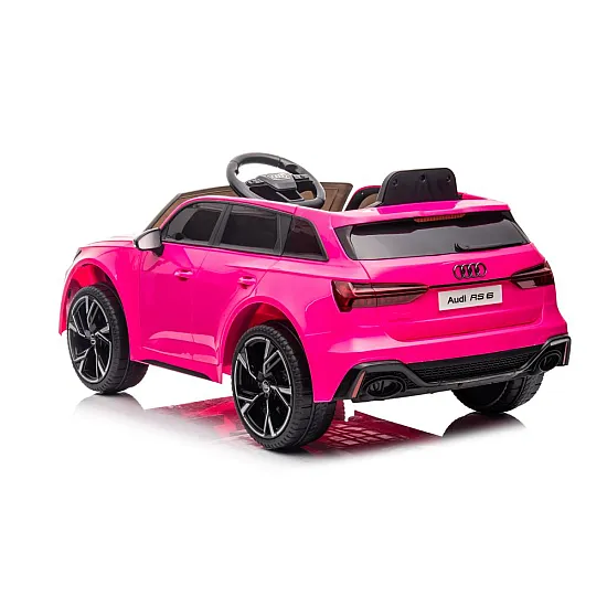 Rožinis elektrinis automobilis Audi RS6 BRD-2118 Automobiliai