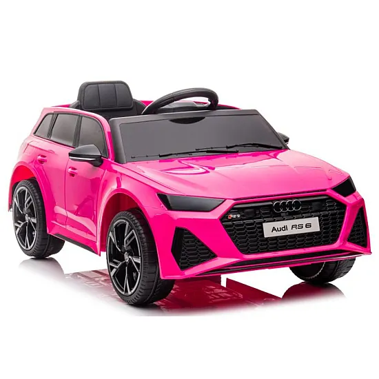 Rožinis elektrinis automobilis Audi RS6 BRD-2118 Automobiliai