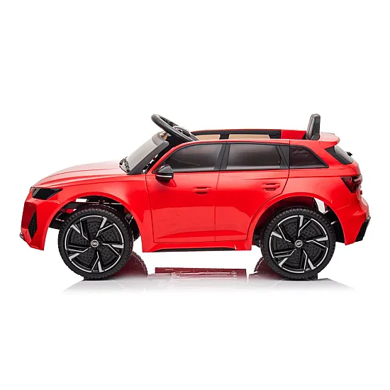 Audi RS6 BRD-2118 raudonas akumuliatorinis automobilis Elektrinės mašinėlės vaikams
